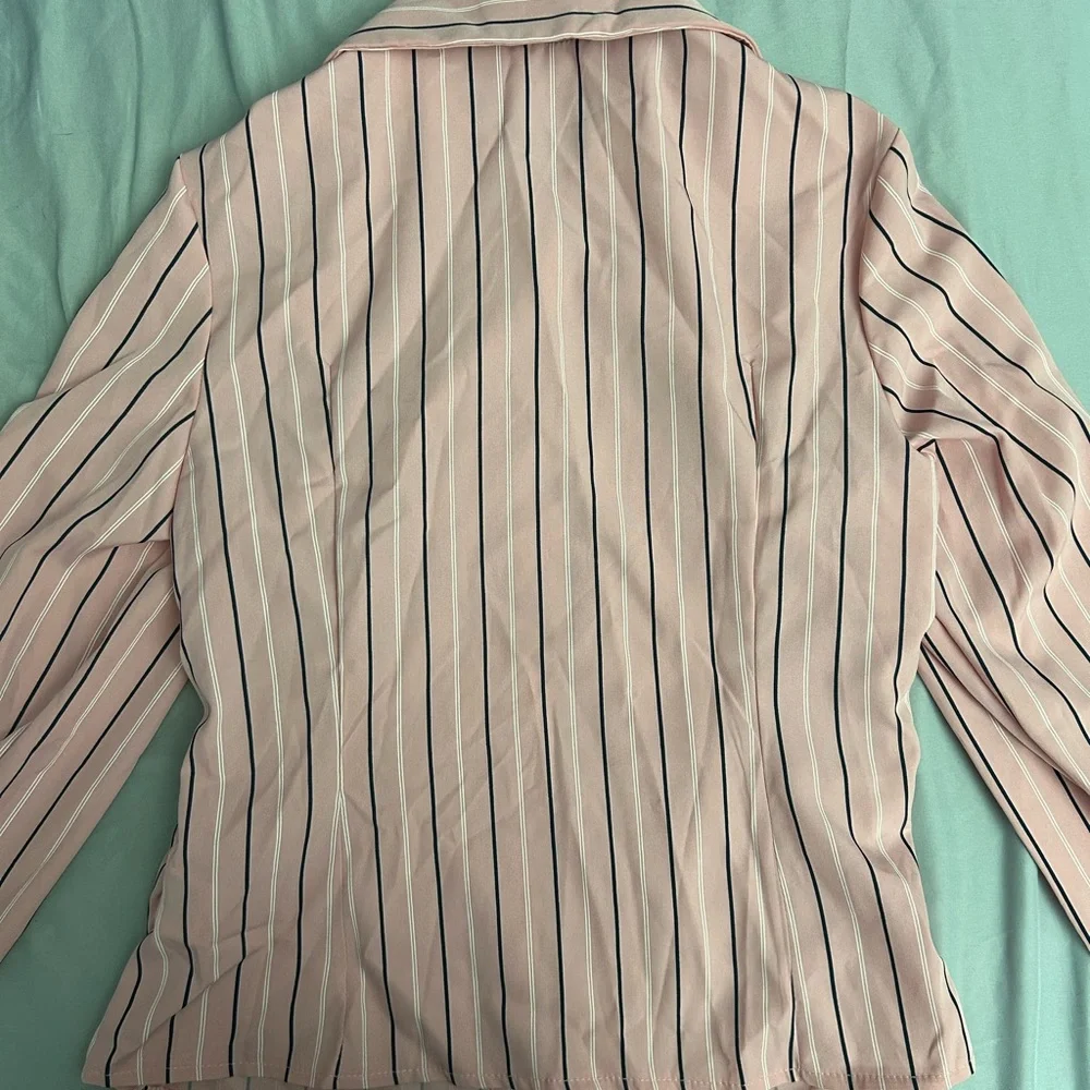 Pink Striped Button-Up Shirt - Picture 2 of 4